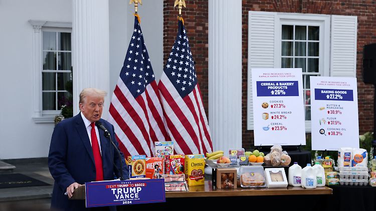 Kekse, Weißbrot, Müsli - teuer, teuer, teuer - sagt Donald Trump.