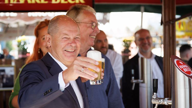 "Vor dieser Rede hier hatte ich deutlich mehr Bammel als vor der Generalversammlung der Vereinten Nationen", sagte Scholz in Vechta.