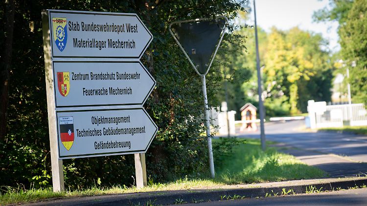 Am Zaun um den Trinkwasserbehälter, der auch die Kaserne in Mechernich versorgt, war ein Schaden festgestellt worden. 