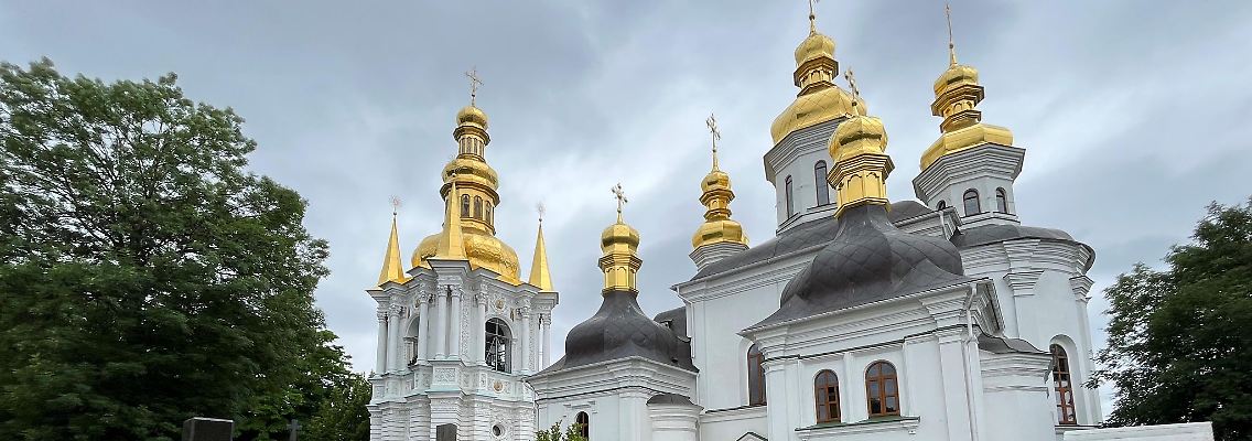 Das berühmte Höhlenkloster in Kiew gehörte zur Moskauer orthoxoxen Kirche.
