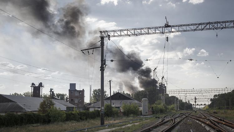 New York wurde seit Mitte Juni im Zuge der russischen Bemühungen, die Stadt Torezk zu erobern, immer wieder angegriffen.