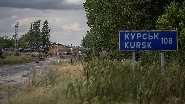 Ein Grenzübergang an der Grenze zu Russland in der Region Sumy.