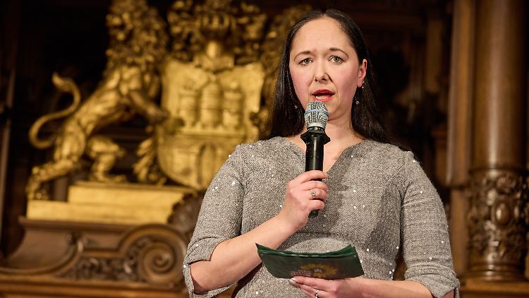Da hat ihr Robbie Williams aber mal eine Freude gemacht: Jenny Jasberg.