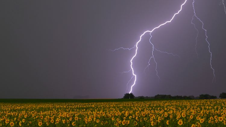 Vor allem in Süddeutschland werden sommerliche Gewitter zu Wochenbeginn und -ende erwartet.