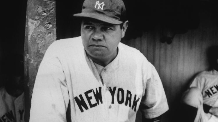 Babe Ruth ist eine Baseball-Legende.