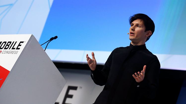 Pawel Durow beim World Mobile Kongress 2016. (Archivbild)