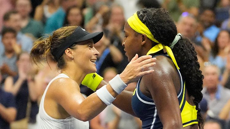 Tatjana Maria schlug sich gegen Coco Gauff vor allem im ersten Satz sehr achtbar.