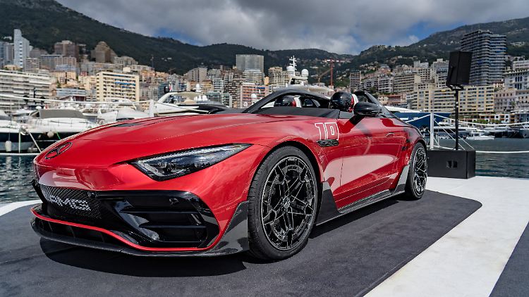 Sammlerstück Concept AMG Pure Speed: Den offenen Zweisitzer von Mercedes soll es nur 250 Mal geben. Er basiert auf dem neuen SL.