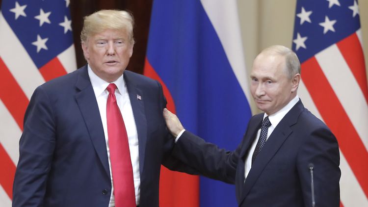 Kommt eine Neuauflage mit Trump? Hier treffen sich der damalige US-Präsident und der Kreml-Chef 2018 zu einem Gipfel in Helsinki.
