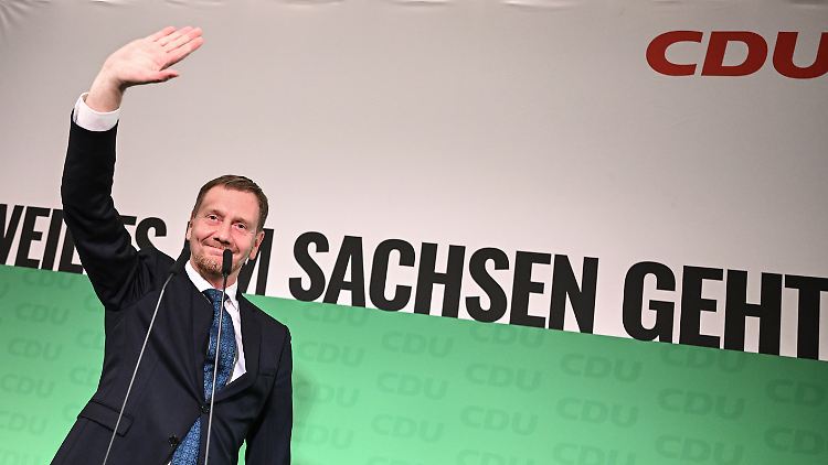 Sieht die CDU in Sachsen als Fels in Brandung: Ministerpräsident Kretschmer. 
