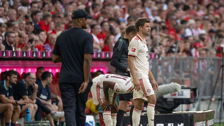 Thomas Müller bei seiner Einwechslung.