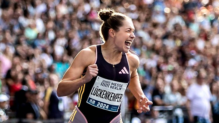 Gina Lückenkemper triumphierte in Berlin mit einer neuen Bestzeit.