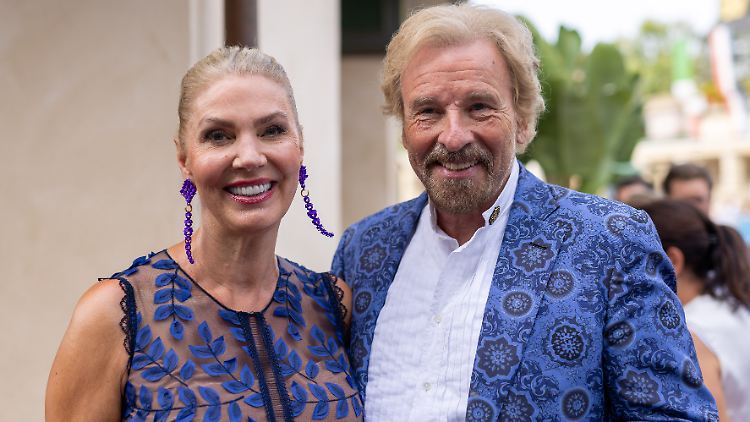 Sie hat ihm ins Herz geschaut: Karina Mroß und Thomas Gottschalk.