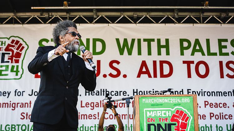 Der Philosoph Cornel West könnte unter anderem aus dem Pro-Palästina-Lager Stimmen gewinnen. 