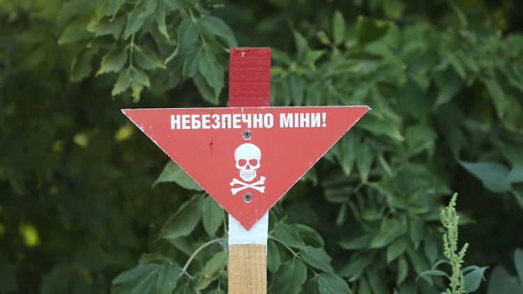 In der Ukraine gelten große Flächen als vermint. 