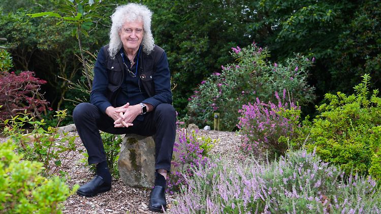 Trotz des Schlaganfalls gibt er sich betont gelassen: Brian May.