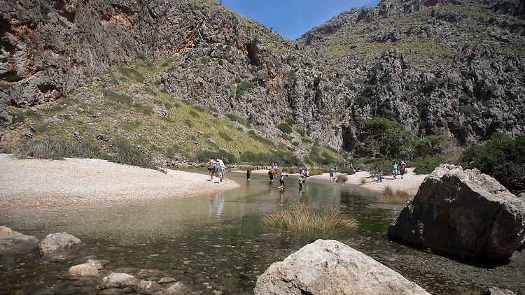 Die gut drei Kilometer lange Torrent de Pareis befindet sich in den Bergen der Serra da Tramuntana.