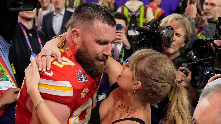 Seit 2023 ein Paar: Travis Kelce und Taylor Swift.