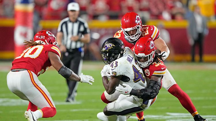 Zum Saisonauftakt gewannen die Kansas City Chiefs gegen die Baltimore Ravens. 