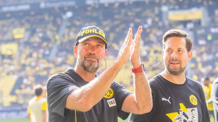 Jürgen Klopp hatte Spaß beim Legendenspiel, mehr aber auch nicht.