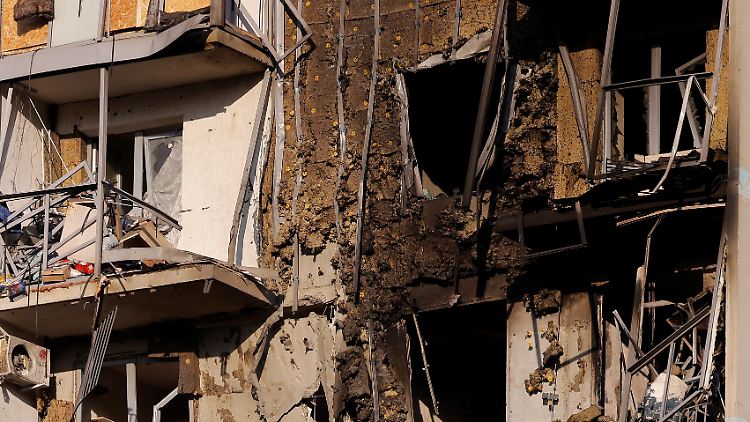 In Ramenskoje nahe der russischen Hauptstadt wurde ein Wohnhaus beschädigt.