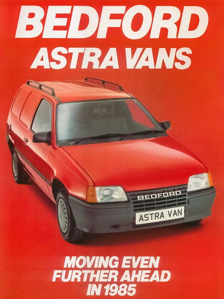 Ein Auto für viele Marken: In Großbritannien gab es den Kadett als nutzwertigen Bedford Astra Van.