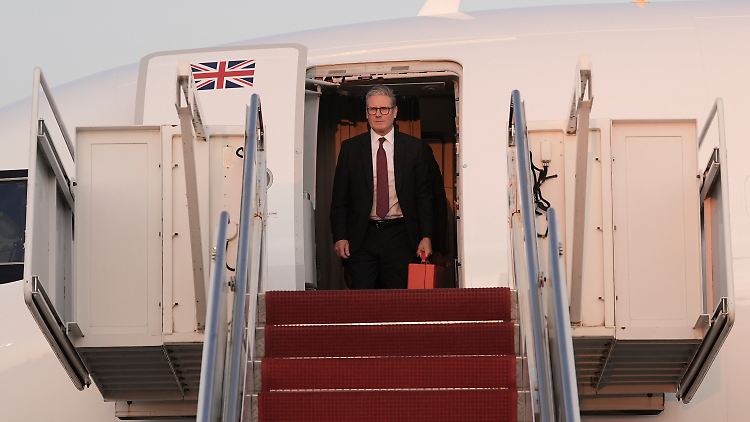 Starmer ist heute in Washington und wird mit US-Präsident Biden wohl auch die Frage der Waffenfreigabe erörtern.