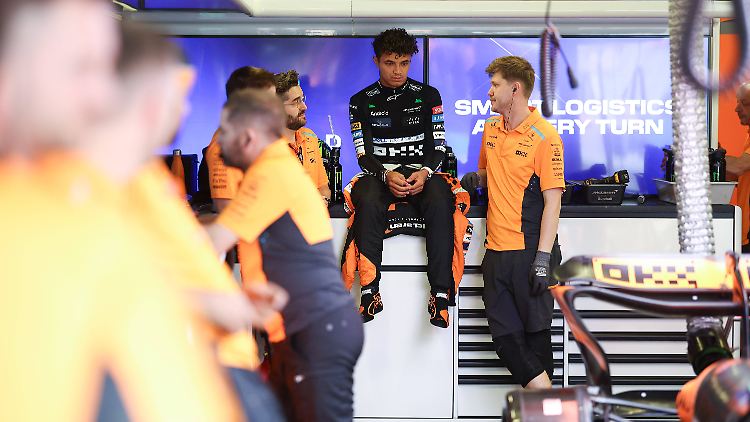 Lando Norris schied beim GP in Baku schon im ersten Qualifying aus.