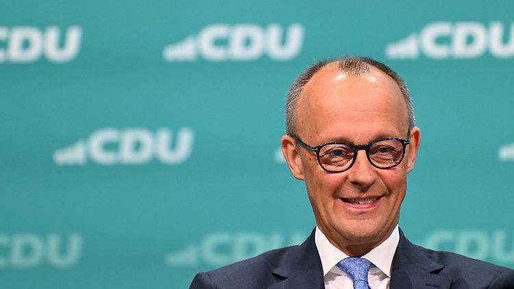Hat angesichts der Unterstützung gut lachen: CDU-Chef Merz. 