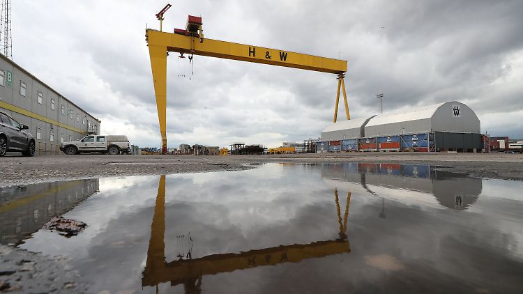 In der Werft Harland & Wolff in Belfast wurde einst die "Titanic" gebaut.