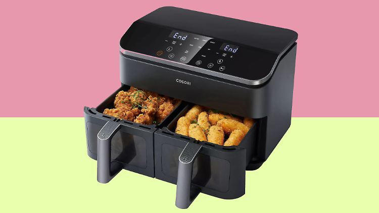 Mit sattem Rabatt bei Ebay zu haben: die Heißtluftfritteuse Cosori CAF-R901-AEU.