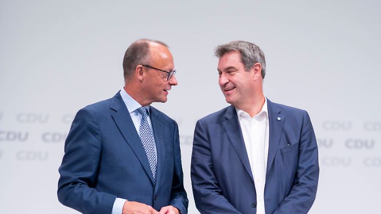 Alles ganz harmonisch? Merz und Söder sprechen in Kürze vor Journalisten.