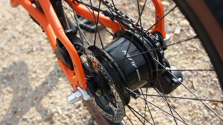 Ein Highlight des Brompton G Line ist die Alfine-Nabenschaltung mit 8 Gängen.