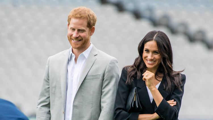 Waren natürlich gemeinsam in Dublin: Prinz Harry und Ehefrau Meghan.