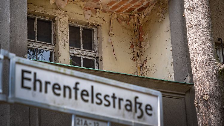 Die ehemals von russischen Offizieren bewohnten Häuser im Berliner Bezirk Lichtenberg stehen immer noch leer.