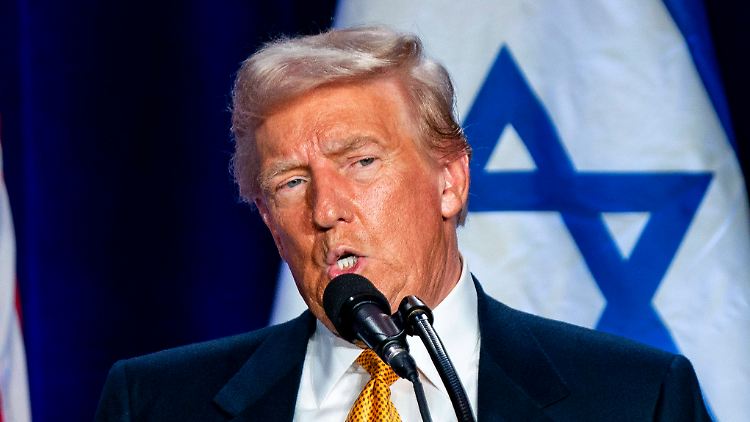 Trump sprach vor dem Israeli-American Council in Washington.