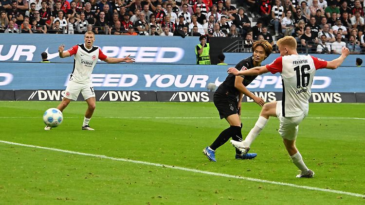 Hugo Larsson brachte Eintracht Frankfurt auf die Siegerstraße.