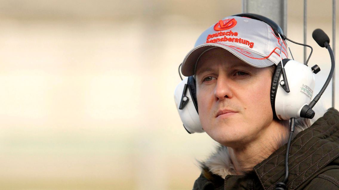 Nicht vorne, aber auch nicht unzufrieden: Michael Schumacher fuhr in Valencia seinen neuen Mercedes aus.