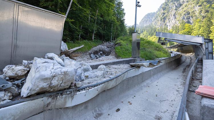 Von der traditionsreichen Bahn blieben im August 2021 nur Trümmer.