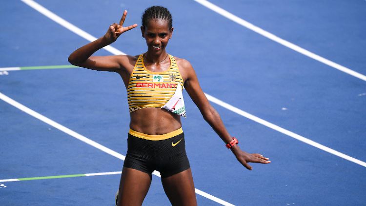Kejeta bei den European Championships in diesem Sommer.