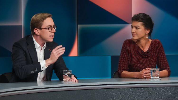 Philipp Amthor erklärt Wagenknecht, wer in Deutschland für  Waffenlieferungen zuständig ist. 