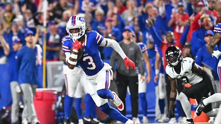 Damar Hamlin fängt seine erste Profi-Interception.