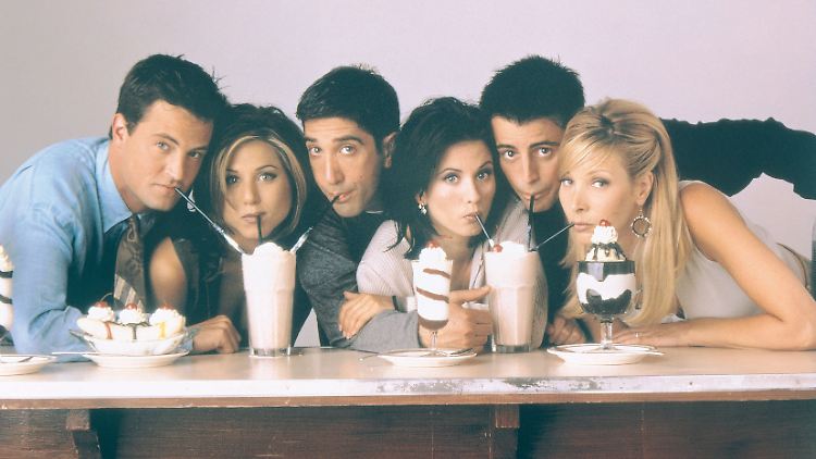 Sechs Freunde, die in den 90er-Jahren Kult waren: Chandler, Rachel, Ross, Monica, Joey und Phoebe (v.l.n.r.)
