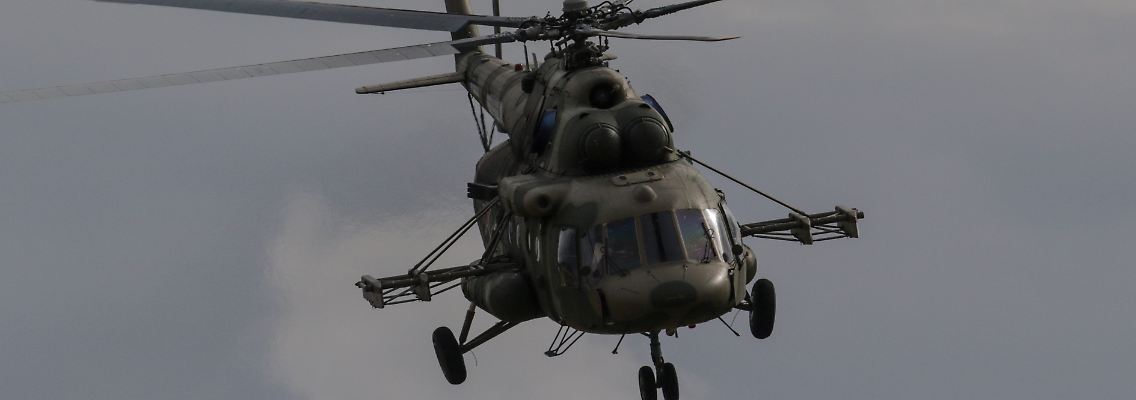 Eine MI-8 vom Hersteller Mil im Vordergrund (Symbolbild).