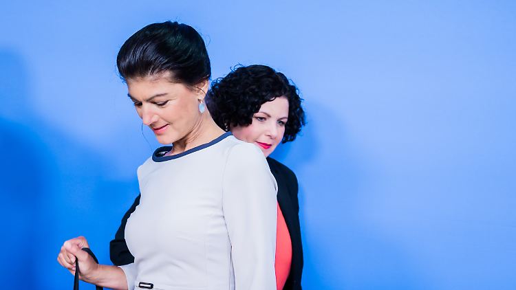 "Wollen einen anderen Umgang mit der AfD": Die BSW-Chefinnen Wagenknecht und Mohamed Ali nach der Landtagswahl in Thüringen und Sachsen.