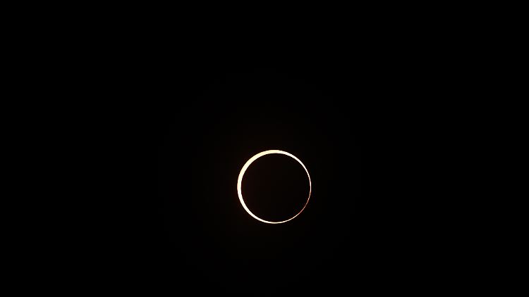 Diese Sonnenfinsternis war im Oktober 2014 von verschiedenen Orten in den USA zu bewundern. 