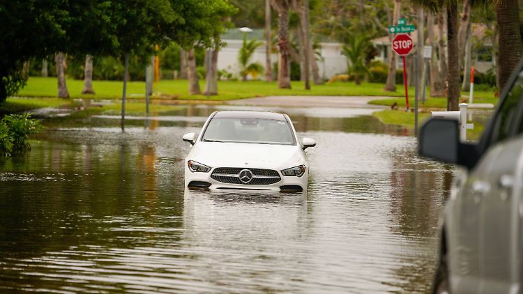 Hurrikan "Helene" ist auf dem Weg nach Florida - Hochwasser gibt es jetzt schon.