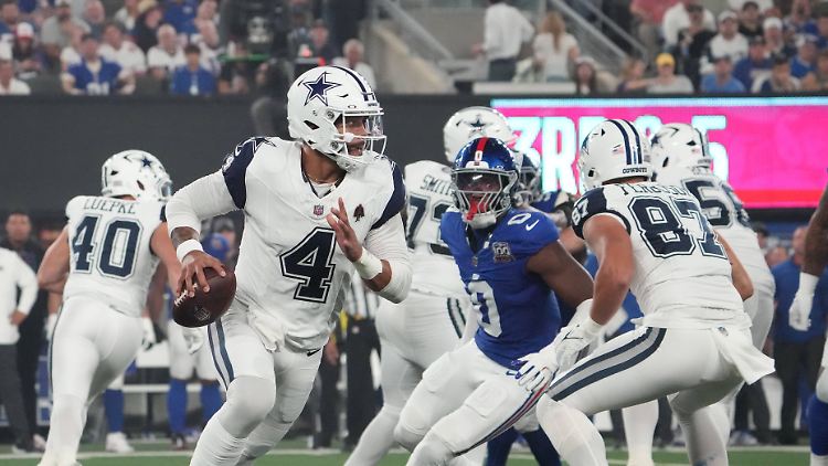 Dak Prescott durfte zwei Touchdown-Pässe bejubeln.