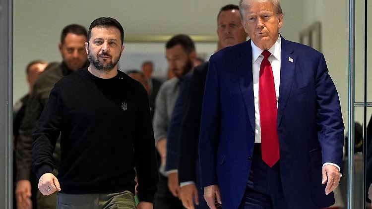 Trafen sich im Trump Tower: der ukrainische Präsident Wolodymyr Selenskyj und US-Präsidentschaftskandidat Donald Trump. 