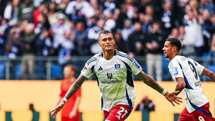 Davie Selke sicherte dem HSV wieder einen Punkt.